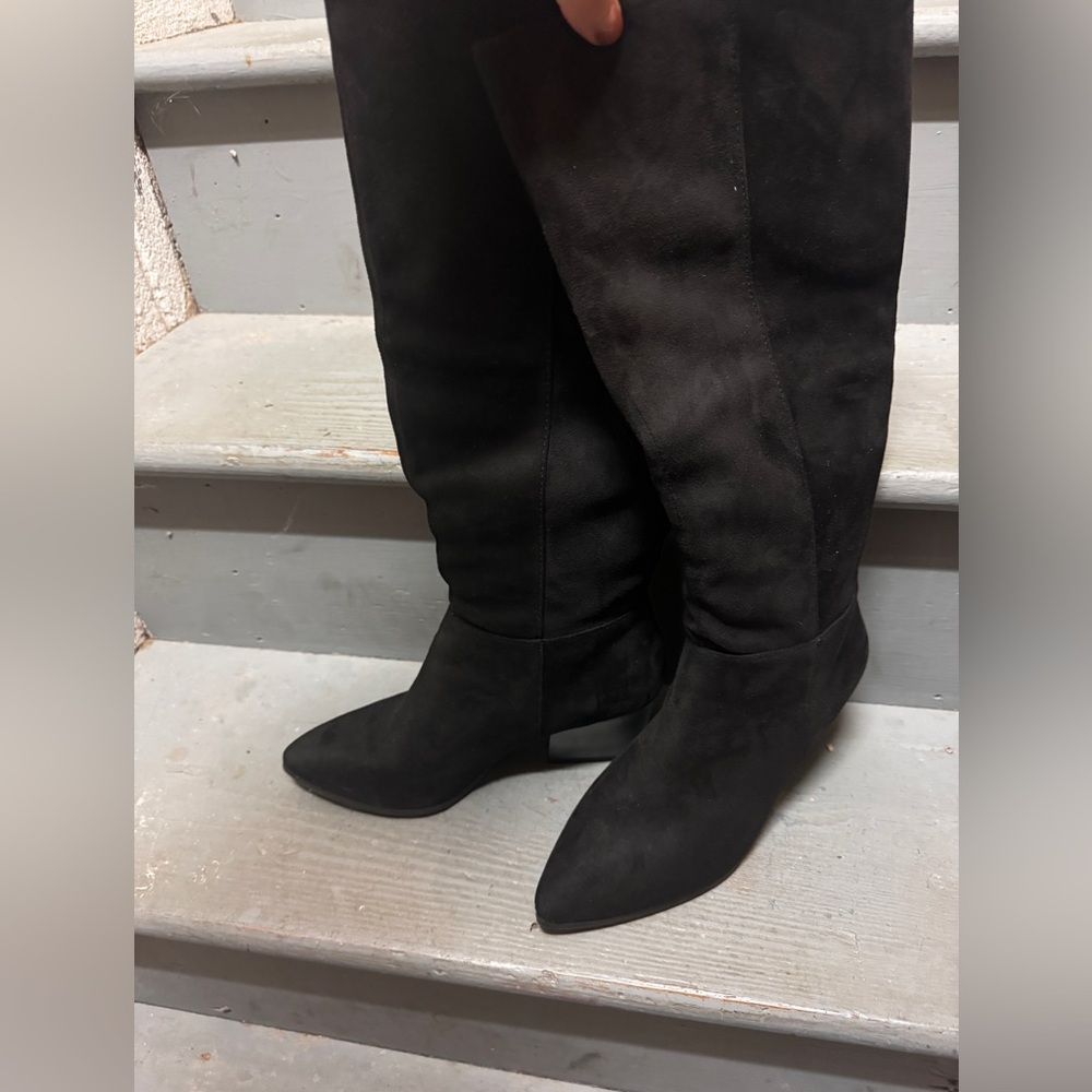 Qupid Black slouchy boots. Never worn.